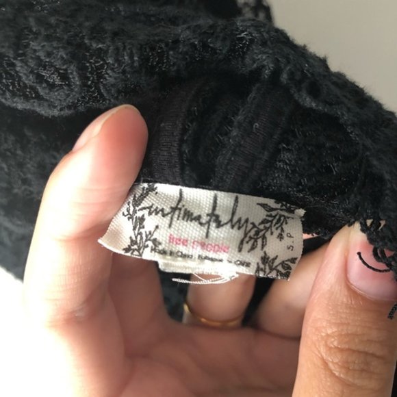 Free People Intimately Halter Lace Mini Dress Back Buttons Small - Picture 2 of 6